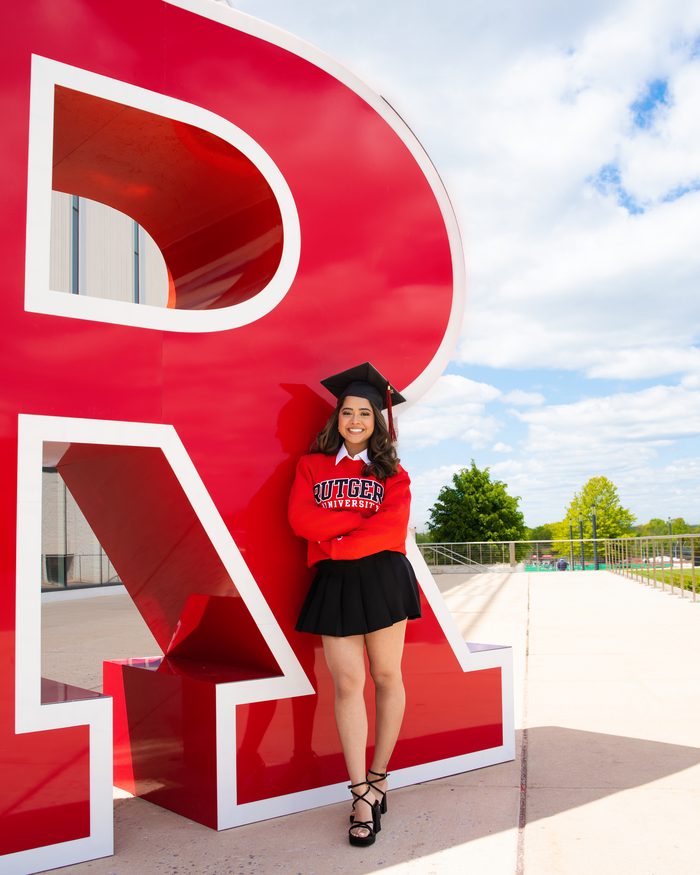 Rutgers University graduation portrait